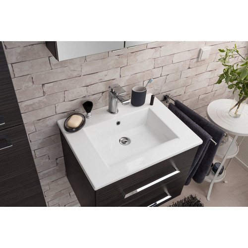 FACKELMANN Waschplatz-Set B.PERFEKT in Braun mit LED-Beleuchtung und Soft-Close-Türen, Breite: 60 cm - Bild 4