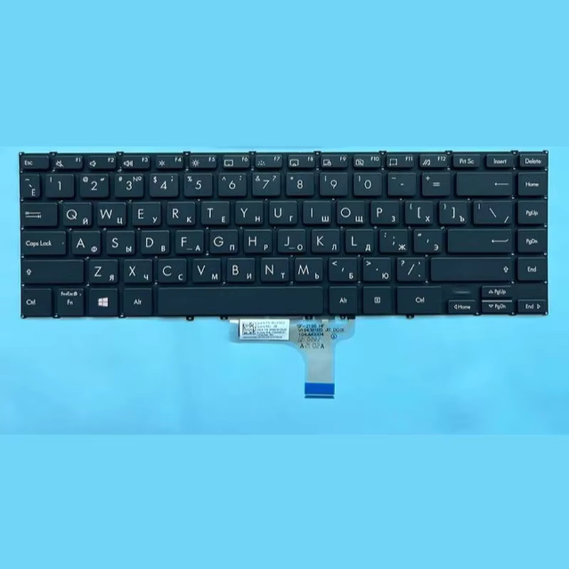 Beleuchtete Laptop-Tastatur für Asus ZenBook Flip 13 UX363 UX363E UX363EA UX363J UX363JA UX371 UX371E UX371EA UXF3000 in Schwarz und Grau mit QWERTY US Layout - Bild 3