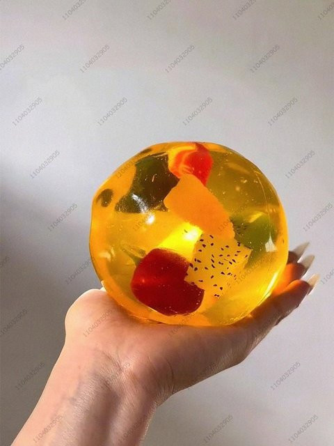Jumbo Stressball Verschiedene Fruchtbälle, Fidget Spielzeug, Knetball - Bild 1