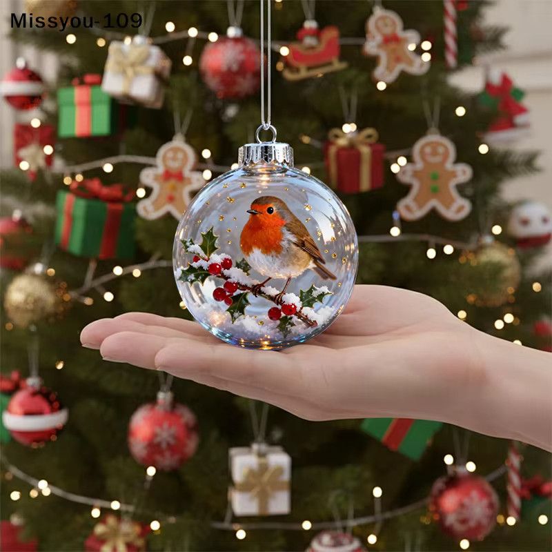 Nature's Birds Weihnachtsdekoration Kolibri Design transparent zum Aufhängen - Bild 1