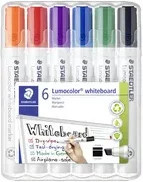 STAEDTLER Lumocolor 351 B Whiteboardmarker Set mit Keilspitze, 6er Pack, Mehrfarbig - Bild 1