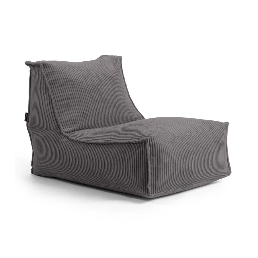 mokebo Sitzsack aus Cord in Anthrazit als Bean Bag und Bodenkissen - Bild 2