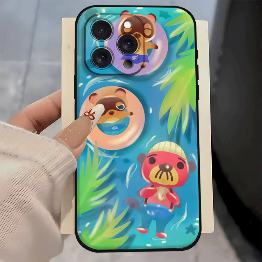 Stoßfeste Handyhülle A-Animals-C-Crossings für iPhone 11 12 13 14 15 16 Pro Max Mini XR X XS Plus in Multicolour - Bild 4