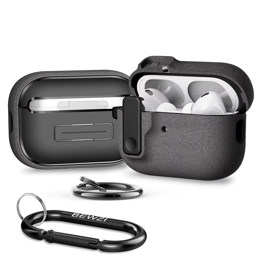Schutzhülle für Apple AirPods Pro 2 mit magnetischem Pop-open-Deckel und Drucktastenschalter in Grün - Bild 6