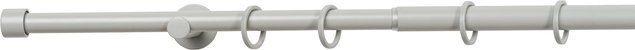 Ondeco Gardinenstange Trendy ausziehbar 1-lauf für die Wandmontage, Farbe: Grey, Breite: 160-280 cm - Bild 1