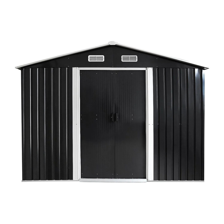 Vente-unique Schrebergartenhaus Manso aus verzinktem Stahl in Anthrazitgrau, Höhe: 247 cm - Bild 2