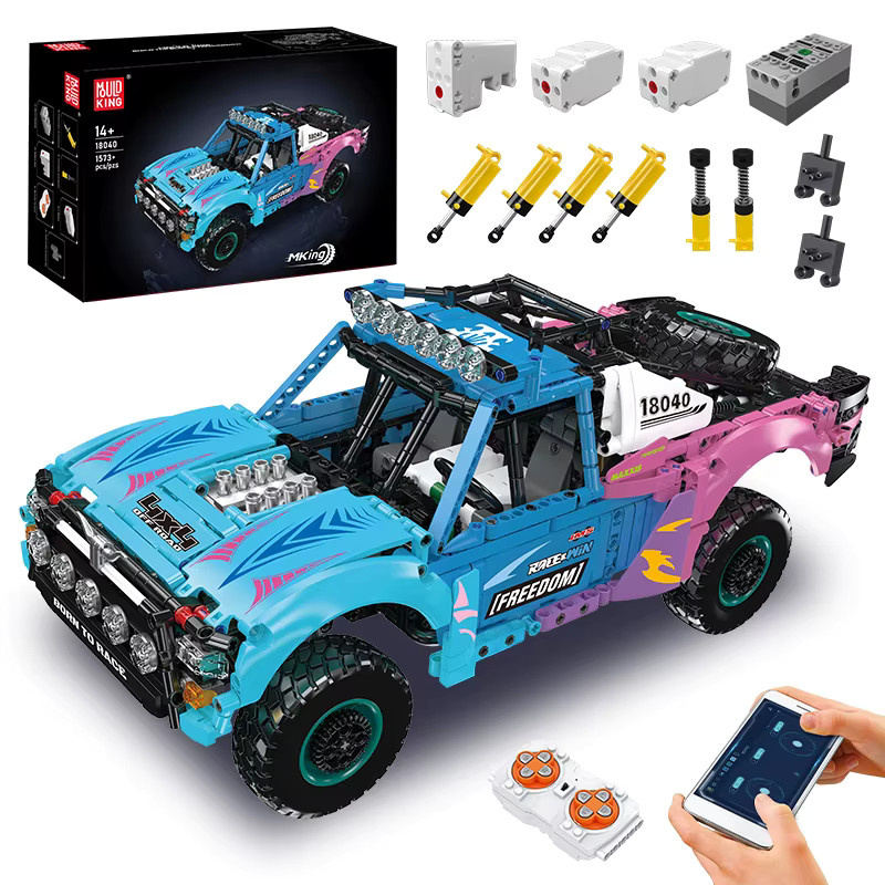 Mould King 18040 Technischer RC-LKW mit Luftfederung, Trophy Truck Bausatz - Bild 3