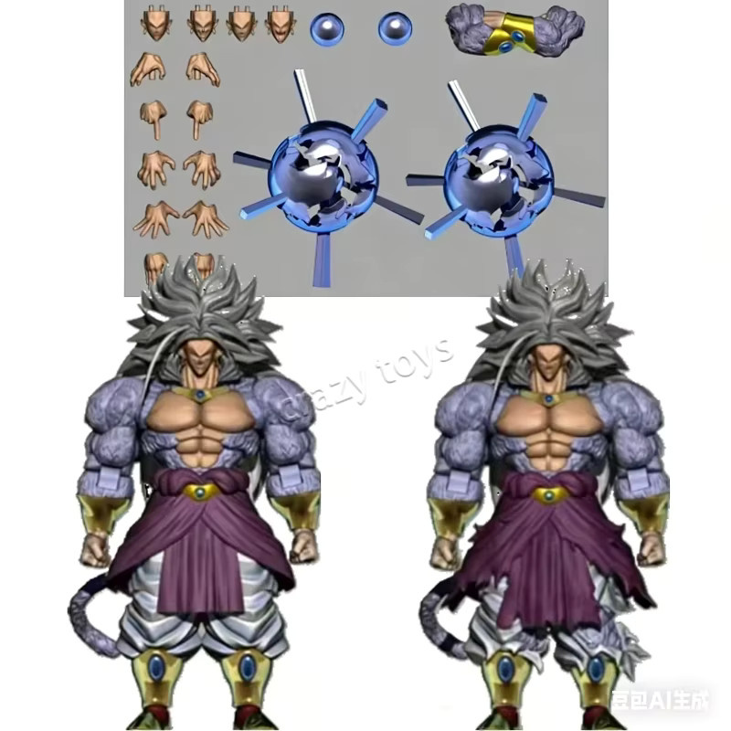 ZT Studio Dragon Ball SSJ5 Broly Actionfigur, Limit Breaker Collection, ZT-05 - Bild 2