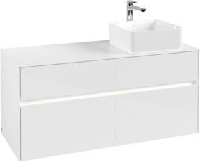 V&B Waschtischunterschrank Collaro in Weiß glänzend, B/T/H: 120 x 54,8 x 50 cm - Bild 1