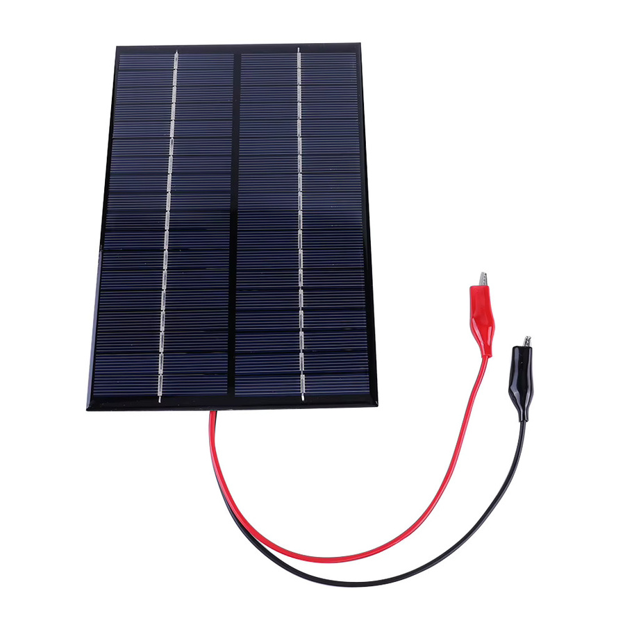 Tragbares 8W 18V Solarpanel mit Clip als wasserdichtes Mini-Solarpanel-Modul für die 12-18V Batterieladung - Bild 2