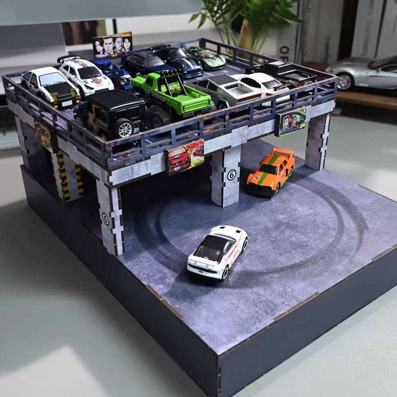 AT 99 MODEL RC Auto Modell Parkplatz, 1:64, Elektrische Drift-Drehscheibe - Bild 4