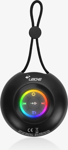 LEICKE DJ Roxxx Shower II Bluetooth Duschlautsprecher in Schwarz - Bild 1