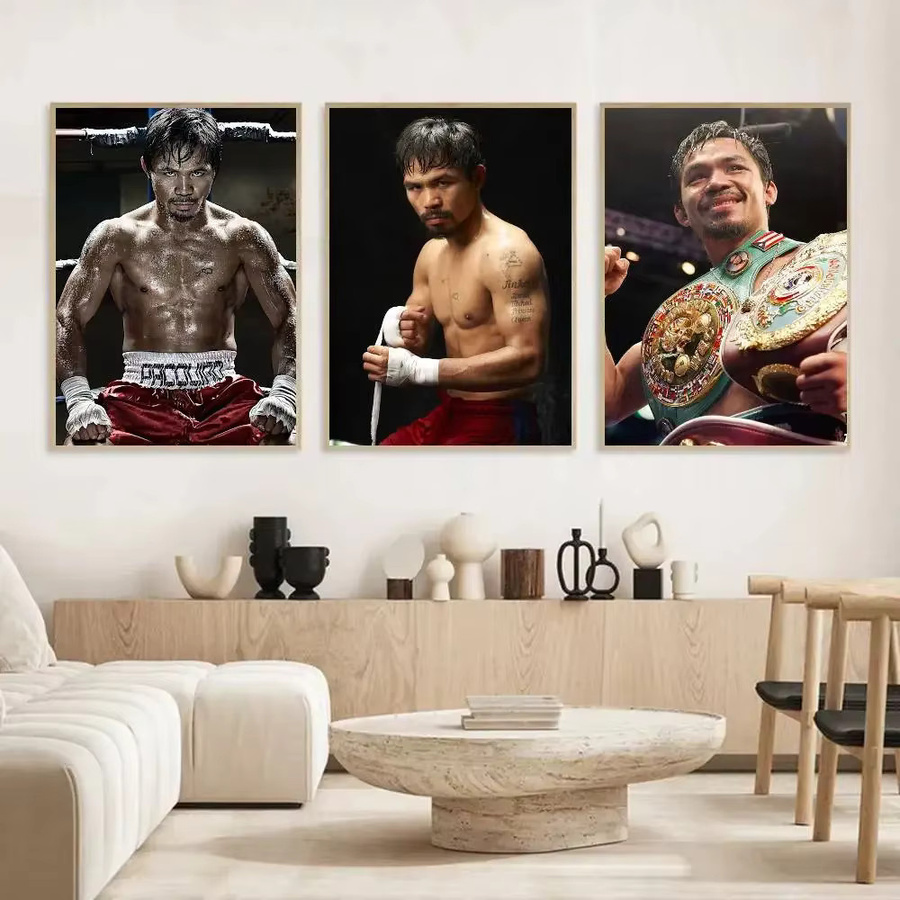 Kayou M-Manny P-Pacquiao Poster, selbstklebender Kunst-Aufkleber aus wasserfestem Papier in Mehrfarbig, rechteckig - Bild 4