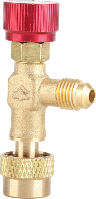 WALFRONT Messing-Durchflussregelventil für Kältemittelladeschlauch R410A, 1/4''-5/16'' - Bild 1