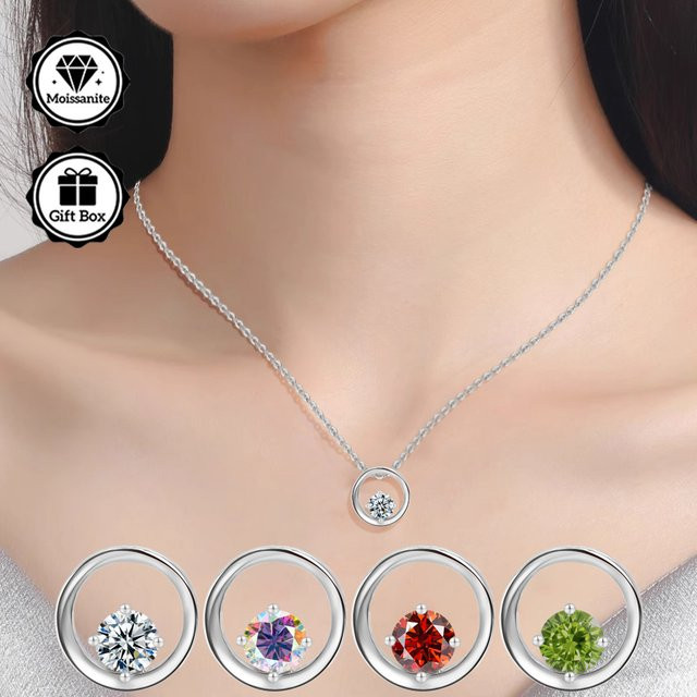 LAMVOICE Halskette, Silber, Moissanit, 0,5 Karat, Damen - Bild 1