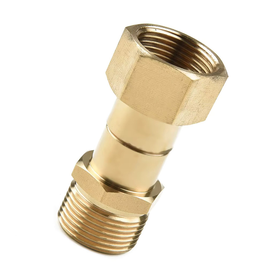 VIBRATITE Anti-Tangle Hochdruckreiniger Drehgelenk mit 360-Grad-Drehung und M22 14 mm Gewindeanschluss in Gold - Bild 2