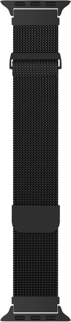 Armband Gala Strap für Apple Watch, Milanaise, Edelstahl, Schwarz, Unisex - Bild 1