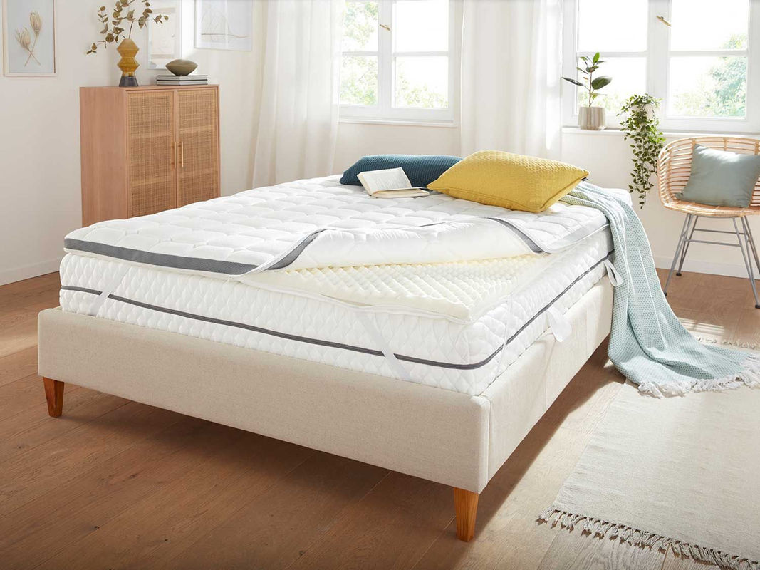 BADENIA TRENDLINE Visco-Topper Premium in Weiß, B/T/H: 80 x 200 cm - Bild 2