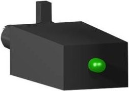 Schneider Electric RZM031RB Schutzmodul für Relais-Sockel mit Diode und grüner LED, 6-24 VDC, 10 Stück, Schwarz/Grün - Bild 1