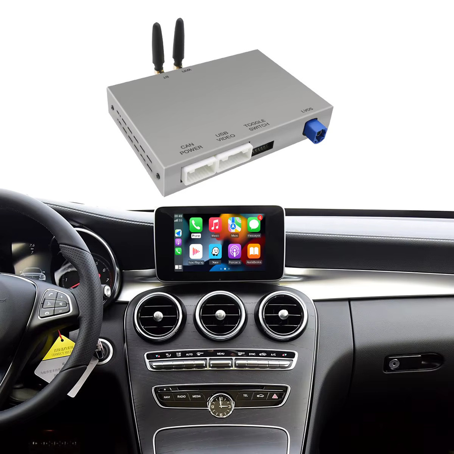 AUTOABC Kabelloser CarPlay und Android Auto Adapter mit Mirror Link für Mercedes Benz NTG 5.0 GLC CLA GLA GLE A B C E Klasse - Bild 5