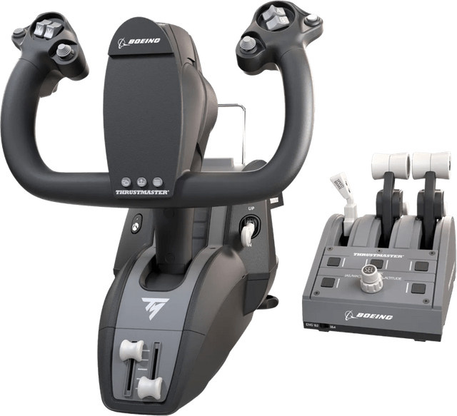 Thrustmaster TCA Yoke Pack Boeing Edition Flight Simulation Set für PC und Xbox in Schwarz und Grau - Bild 1