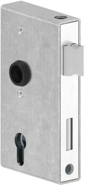 FeNau Anti-Panikschloss verzinkt in Silber mit Wechselfunktion E DIN R&L, B/T/H: 3,0 x 1,72 x 9,4 cm - Bild 1