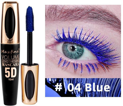 MAXFINE Mascara, blau, wasserdicht, Unisex