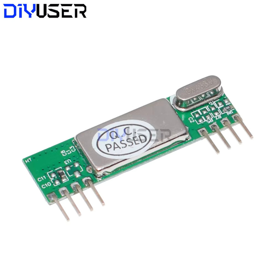 DIYUSER RF-Empfängermodul RXB6 Superheterodyne 433MHz in Grün für ESP8266 IoT (3,3V/5V) - Bild 2