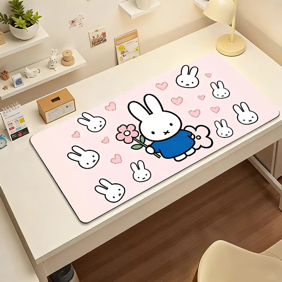 Miffy Mauspad in Pink für Büro und Gaming, rutschfest und wasserdicht - Bild 3
