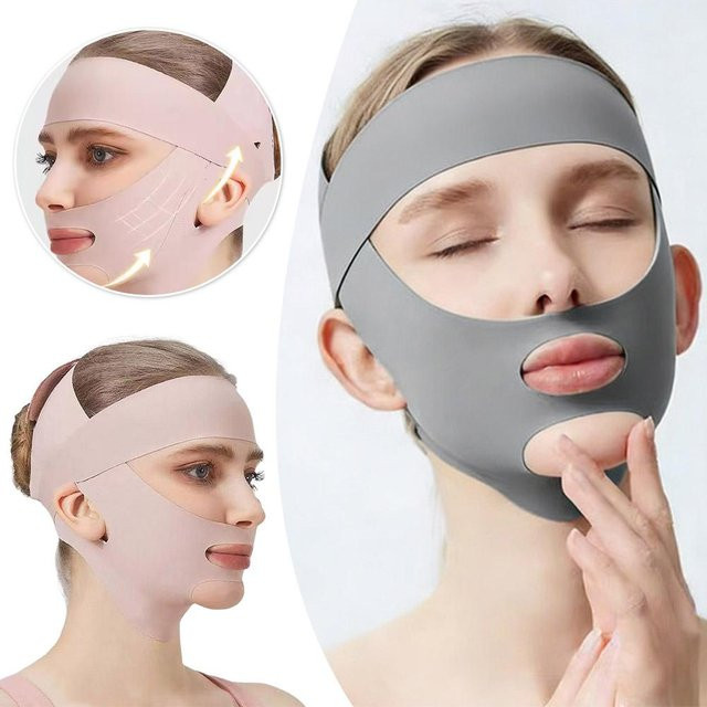 eelhoe V-Line Lifting-Gürtel, Doppellagige Gesichtsstraffungs-Bandage, Unisex - Bild 1