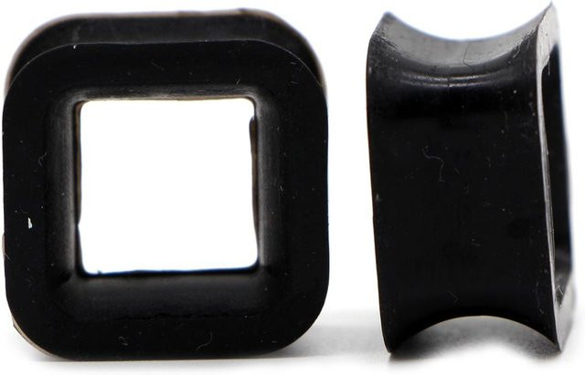 Ohrringe Dehner, Silikon, Schwarz, Unisex, 4mm-25mm - Bild 1