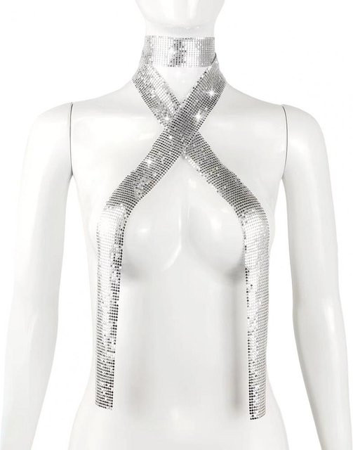 Binchi Keji Travel Halskette Aluminium, Silber, Kristall, Unisex - Bild 1