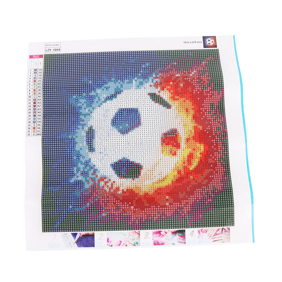 GoolRC 5D Diamantmalerei Fußballmuster als DIY Vollbohrer Stickerei Bild in Multicolor - Bild 2