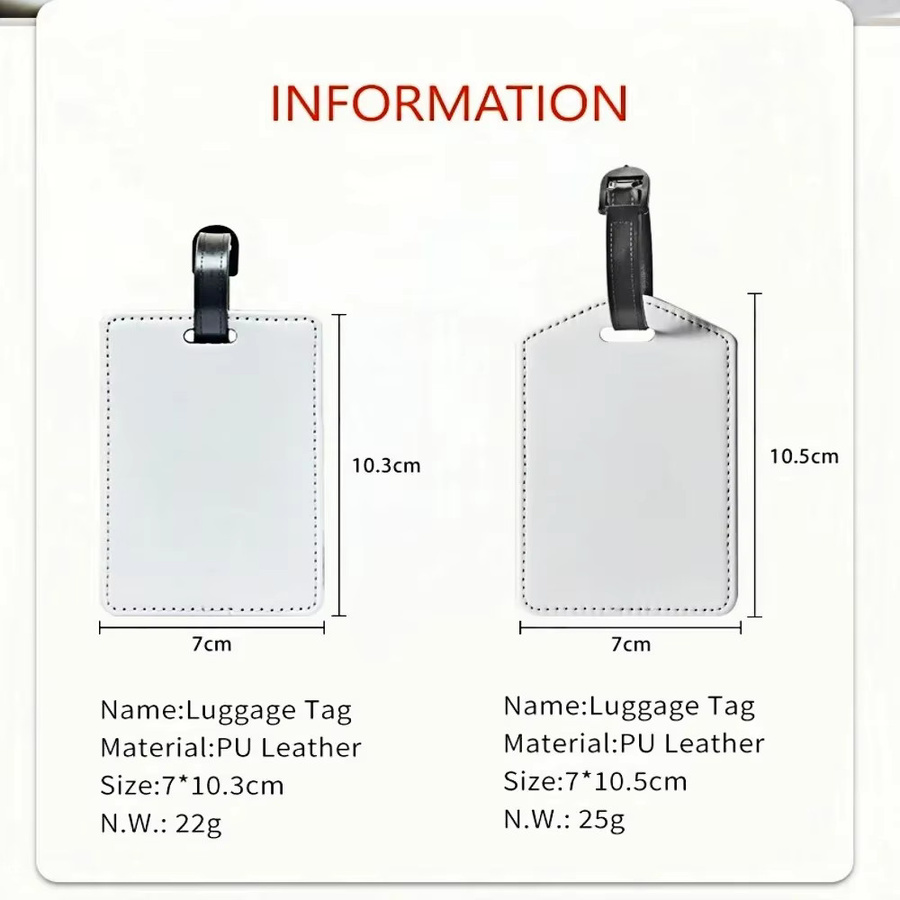 TRISJEM Gepäckanhänger Leder, personalisiert, Unisex - Bild 6