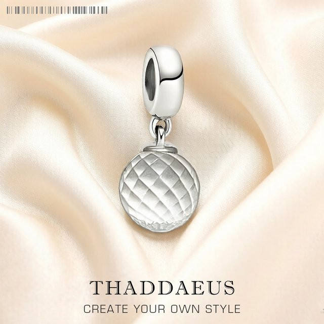 Thaddaeus Kugel-Anhänger, 925 Silber, Kristall, Damen - Bild 1