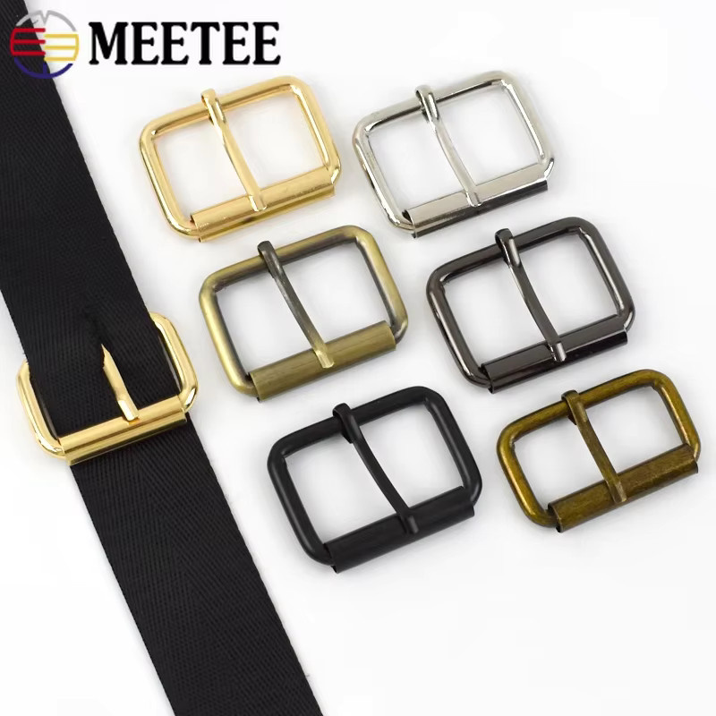 Meetee Metall-Dornschnallen aus Stahl in Gold, verstellbare Verschluss-Sets für Gürtel, Hundehalsbänder und Lederarbeiten, 13–38 mm - Bild 4