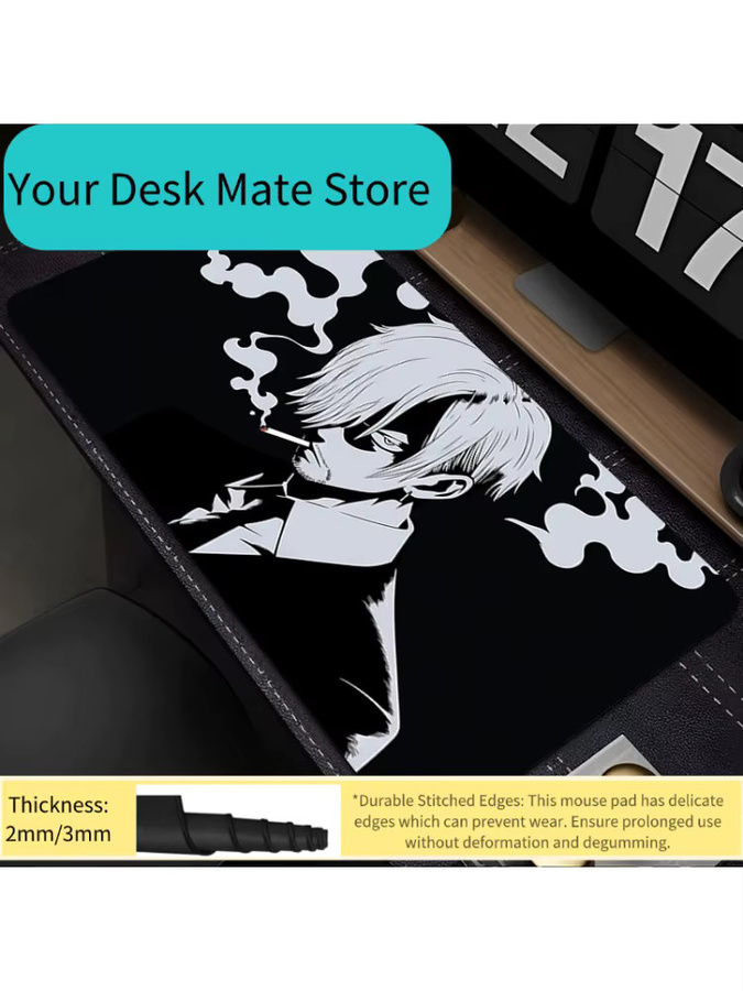 Bandai One Piece Sanji Gaming-Mauspad XXL rutschfeste Tastaturunterlage für Gamer - Bild 2