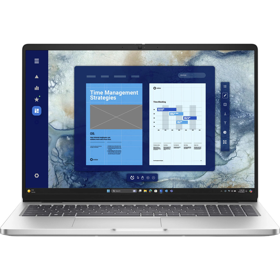 Dell Pro 16 Notebook in Platin mit 16 Zoll Display, Intel Prozessor, 32GB RAM, 512GB SSD und Windows - Bild 2