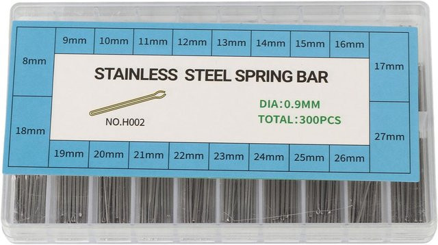 TOMTOP JMS Uhrenarmband-Splinte, Edelstahl, blue, 8–27 mm - Bild 1