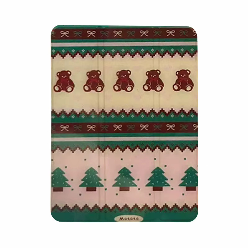 Retro-Weihnachtsatmosphäre iPad Hülle für Apple iPad Pro 10/11 Zoll, iPad Air 3/4/5 und iPad Generationen, transparent/multicolour - Bild 4