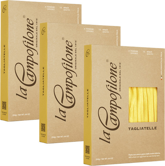 Cascina San Giovanni Tagliatelle Eiernudeln 3 x 250 g - Bild 1
