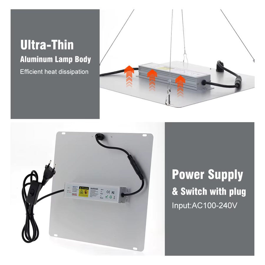 GRAXGROW 65 W Vollspektrum-Wachstumslampe mit 5 Lichtfarben und LM281B LED-Technologie für Pflanzen und Gewächshaus - Bild 4