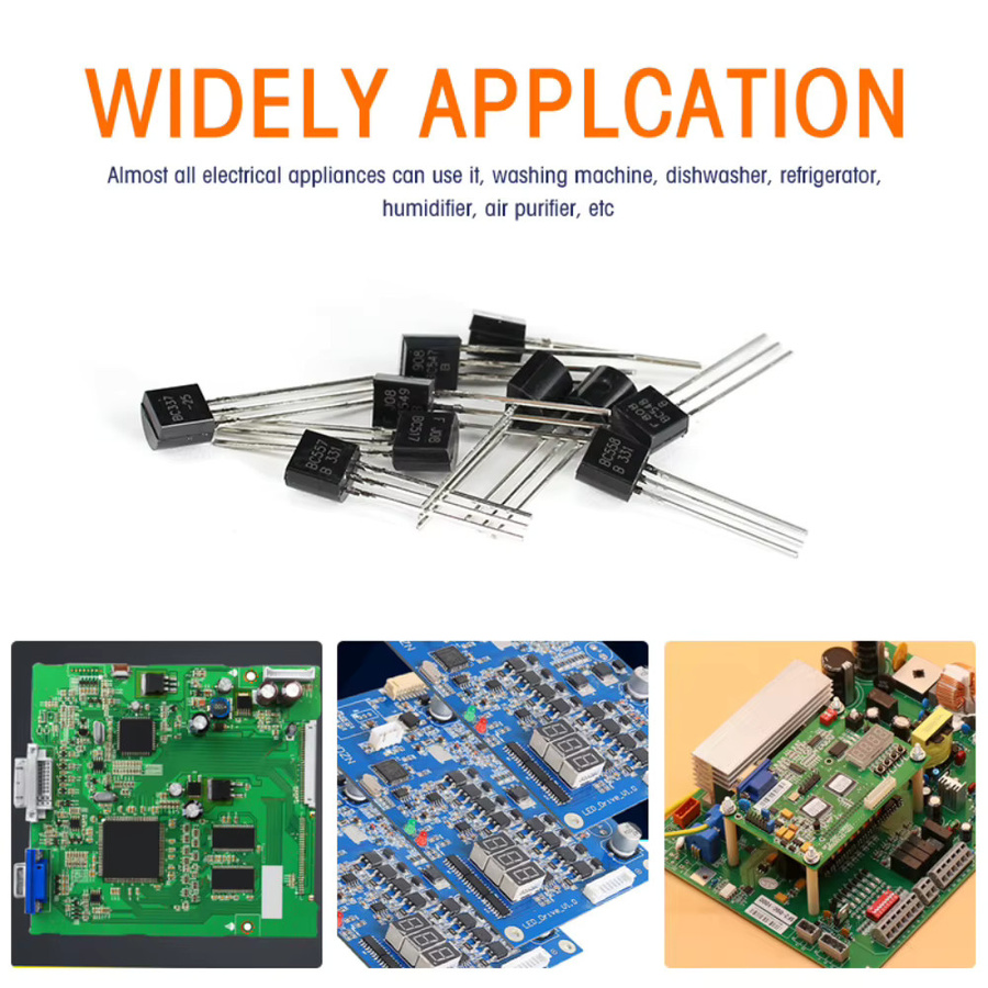 Transistor Sortiment Kit mit 200 Teilen, NPN und PNP Transistoren wie 2N2222, 2N3904, BC547 und S8050 im TO-92 Gehäuse - Bild 3