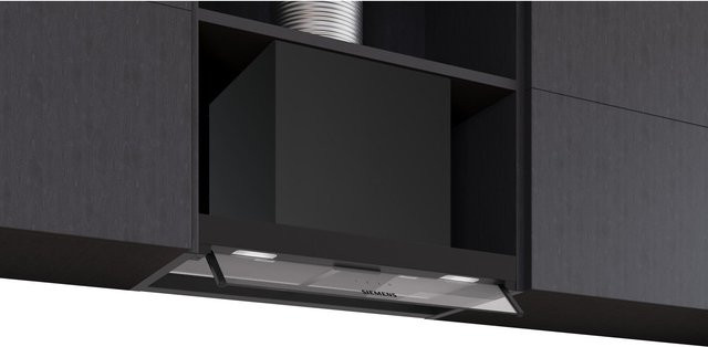 Siemens iQ300 Dunstabzugshaube LJ65BCC60 in Schwarz, Unterbauhaube mit Glas und Metall, B/H/T: 60 x 65 x 60 cm - Bild 1