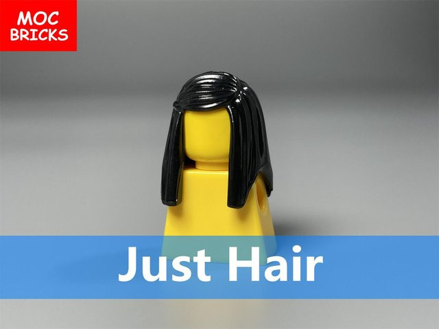 Yiran toy MOC Steine Weibliche Haare Lang Gerade 6-teiliges Set - Bild 1