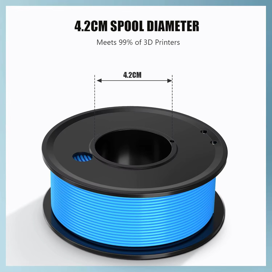 DINGSUN 3D-Drucker-Filament FDM Set mit 4 Farben: Grün, Blau, Gelb und Lila, Durchmesser 1,75 mm, 4 x 250 g - Bild 2