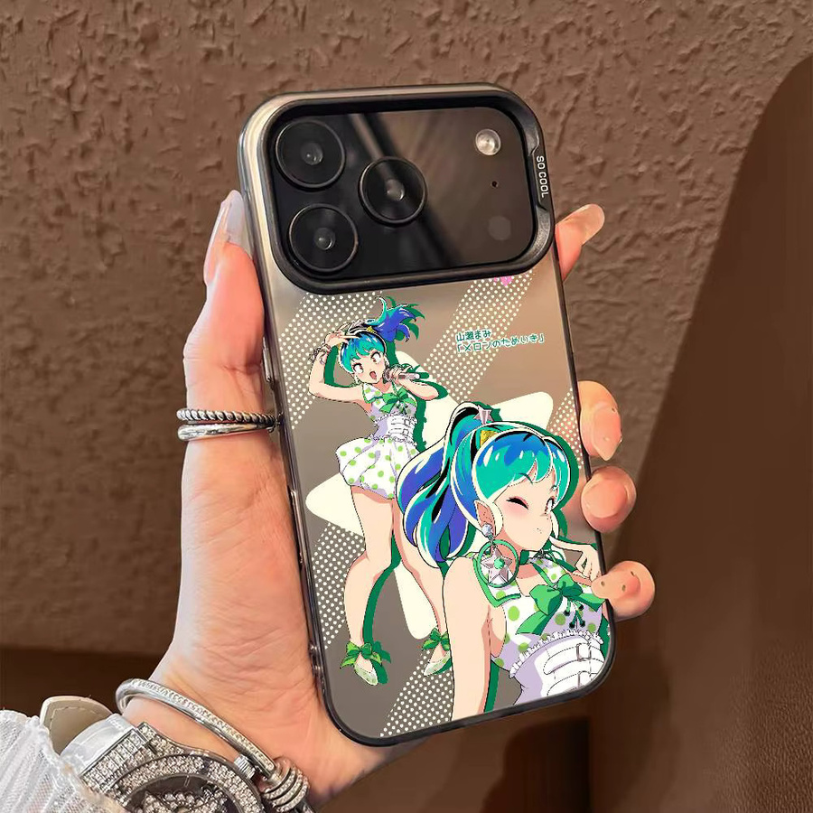 Urusei Yatsura Handyhülle für iPhone 11 bis iPhone 17 Pro Max in Mehrfarbig Matt Laser Metallic Aurora Design - Bild 2