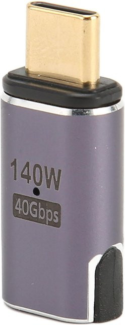 KONNWEI USB C Magnetadapter 24 Pin Grau mit 140W Schnellladung und 40Gbps Datenübertragung für 8K HD Anschluss an PCs und Tablets - Bild 1