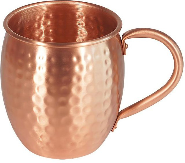 Handgefertigter Kupferbecher Moscow Mule von Yiran Furniture in Brown, gehämmertes Finish, 500 ml - Bild 1