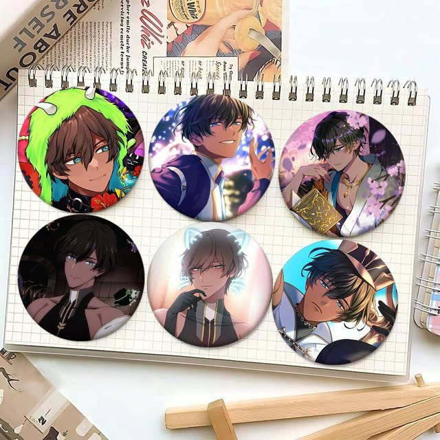 Mesuca Brosche, Emaille-Pin, Anime-Stil, rund - Bild 1